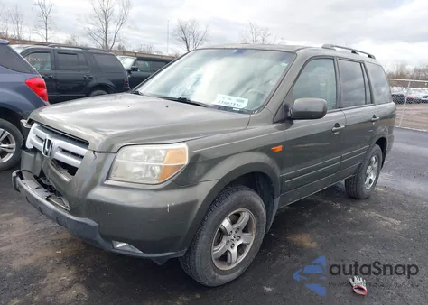 2006 Honda Pilot Ex-L из США, поврежденный, VIN 2HKYF18566H506371